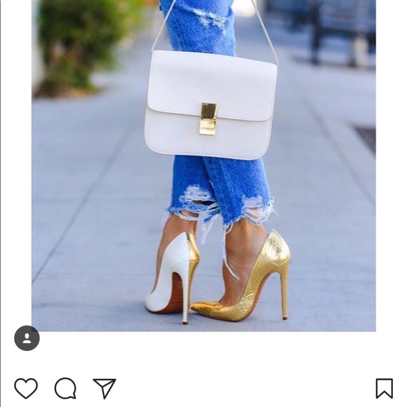 Lauren Marinis - High Heel Cream Gold Snakeskin - Picture 7 of 7